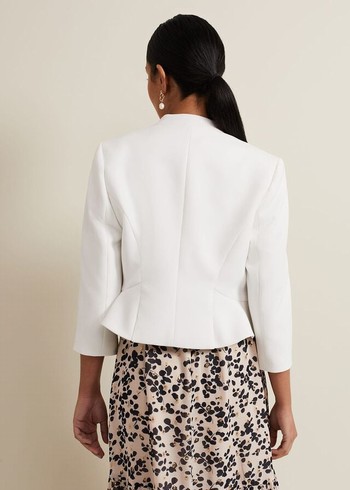 Phase Eight Petite Daisy Jackets White USA | 7093526-MR